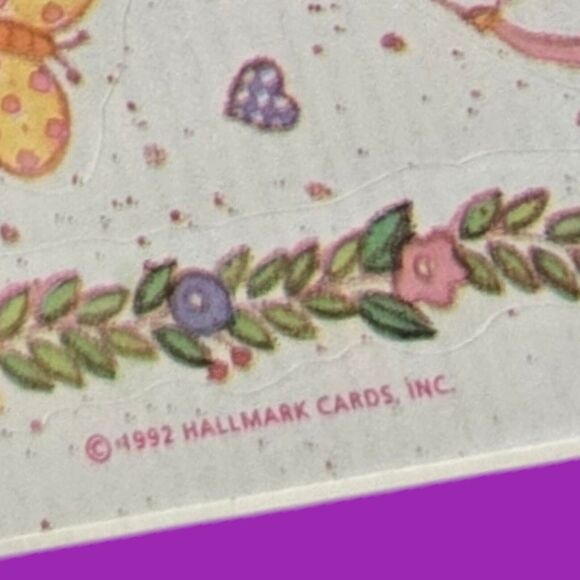 1992 Sealed Hallmark Valentine Stickers Putti Cherub Love Friendship Hearts Dove - Picture 2 of 4